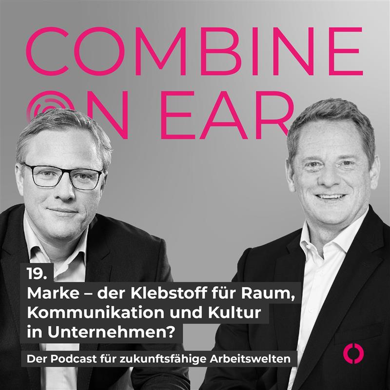 Podcast-Kachel combine on ear mit Florian Scholbeck und Dirk Schülgen
