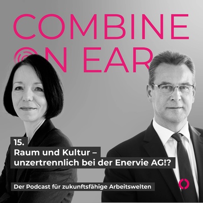 Grafik zum Podcast der combine Consulting GmbH mit Vera Reuter und Volker Neumann Gäste der Folge 15