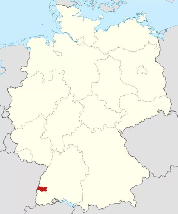 Deutschlandkarte mit LK Emmendingen