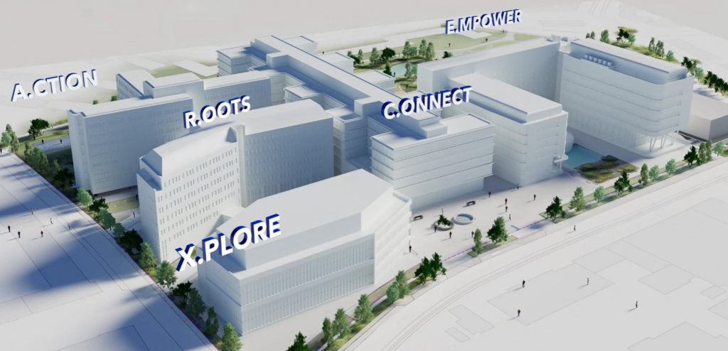 Digital visualisierter Gebäudeplan der Beiersdorf AG